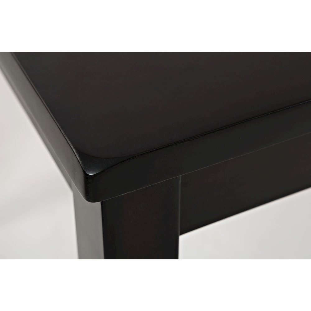 Five Piece Counter Height Dining Set - Table and 4 Faux Leather Stools