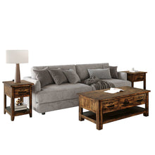 Cannon Valley Rustic Modern 3-Pc Living Room Coffee/End/Side Table Set