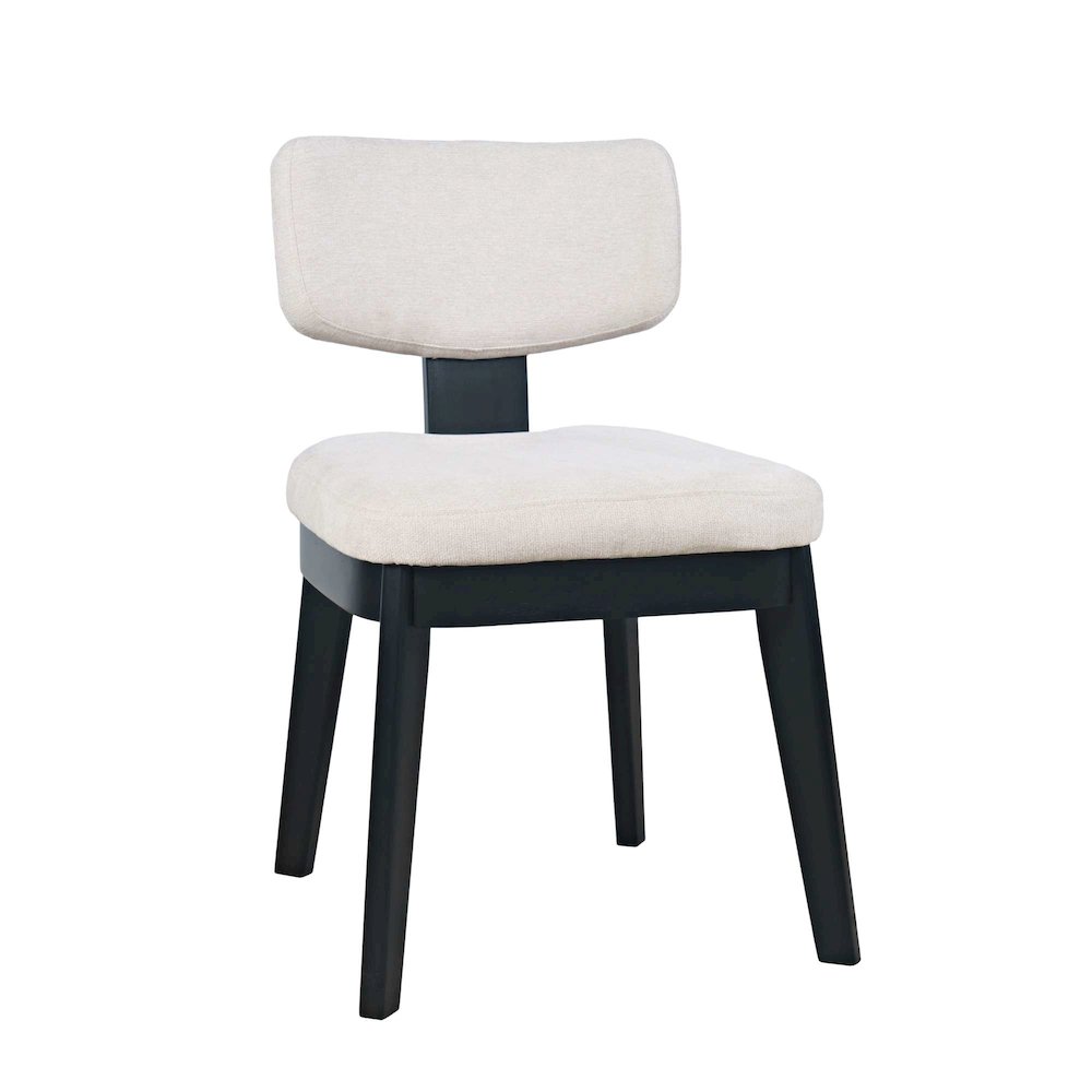 Percy 42" Contemporary 5-Pc Drop-Leaf Dining Set, Upholstered Chairs
