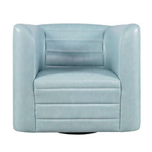 GT Channel Tufted Modern Barrel Accent Swivel Chair
