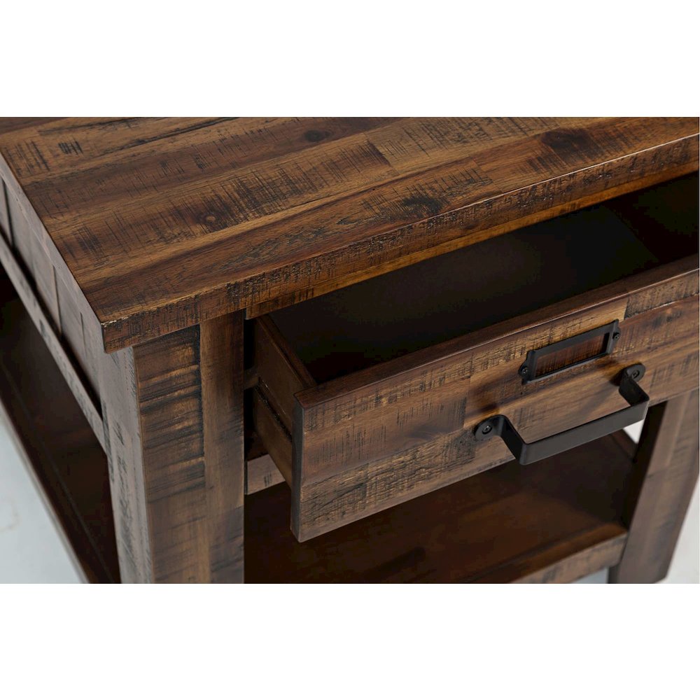 Cannon Valley Rustic Modern 3-Pc Living Room Coffee/End/Side Table Set