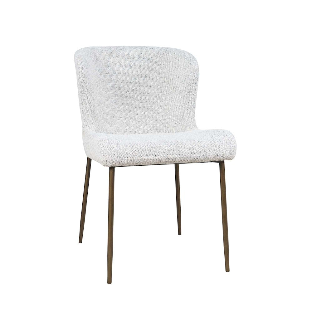 Auden Five Piece Mid-Century Modern Dining Set, Performance Upholstered Chairs