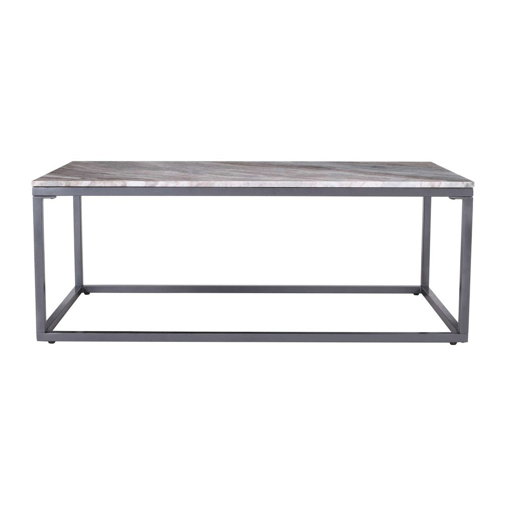 Wynn 48" Modern Luxe Solid Marble Coffee Table