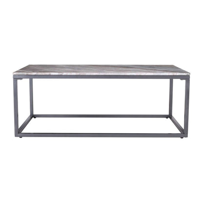 Wynn 48" Modern Luxe Solid Marble Coffee Table