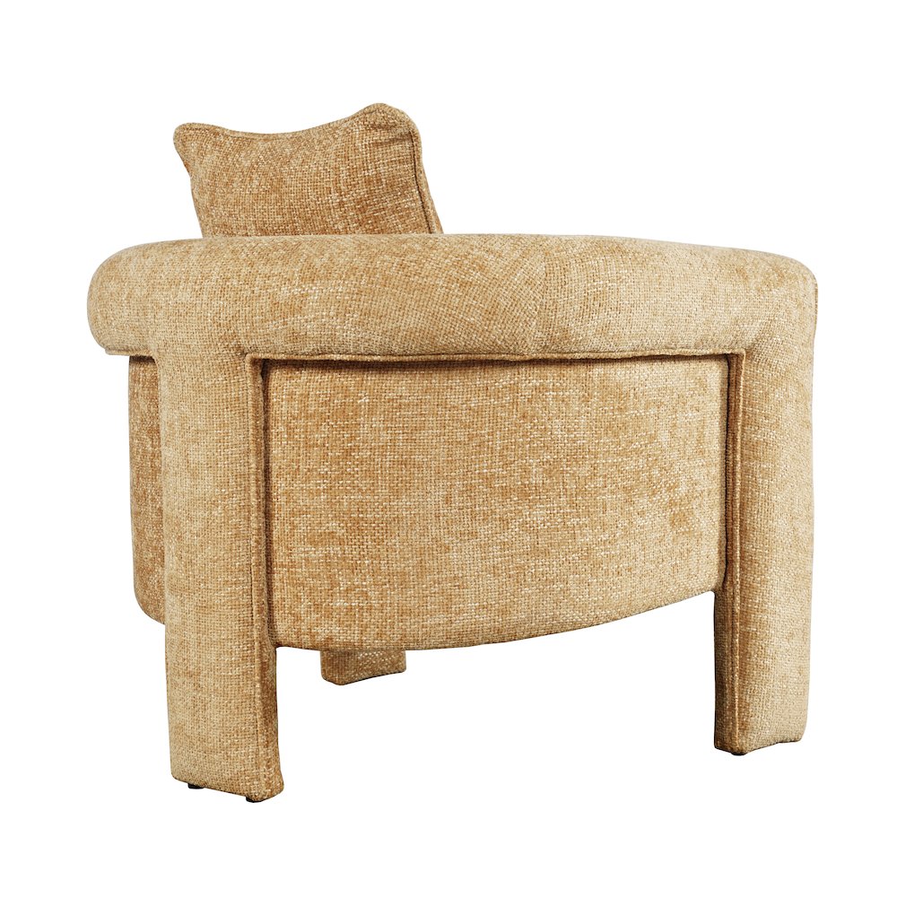 Adley Modern Upholstered Vintage Accent Armchair with Pillow
