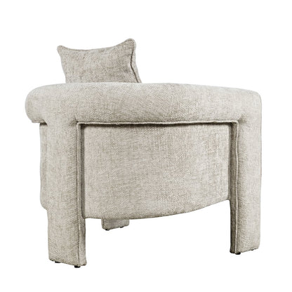 Adley Modern Upholstered Vintage Accent Armchair with Pillow