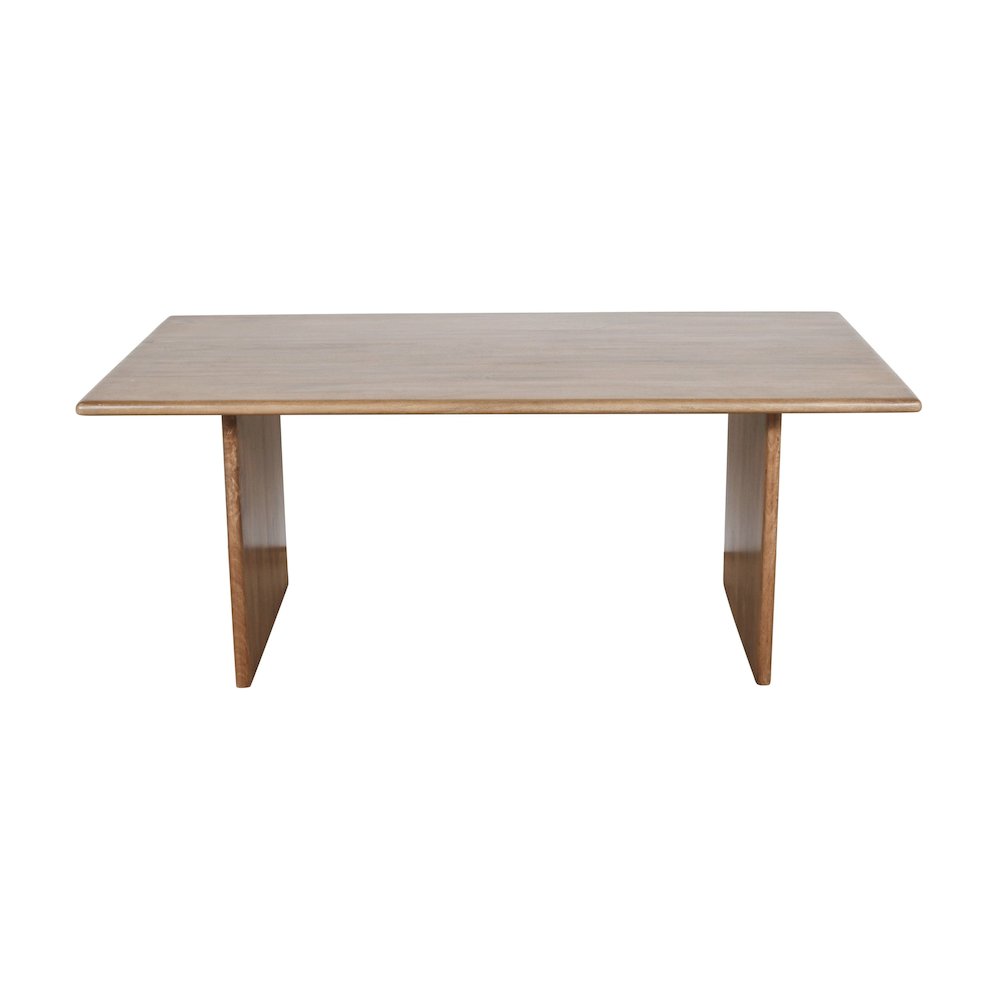 Burke 54" Rustic Modern Solid Wood Dining Bench