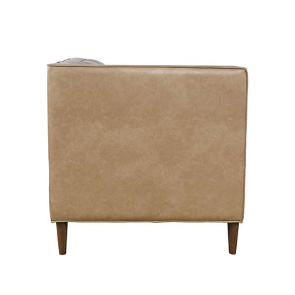 Ruston Modern Banquette Faux Leather Sectional Corner Wedge Seating