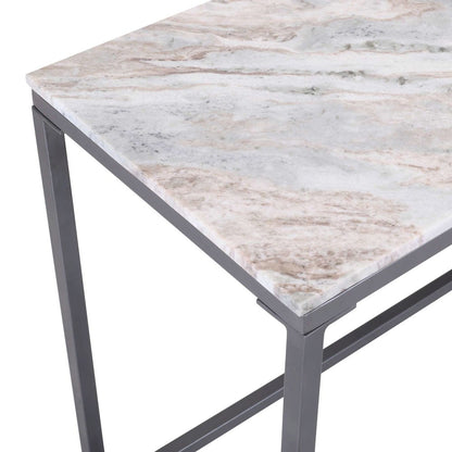 Wynn 50" Modern Luxe Solid Marble Sofa Console Table