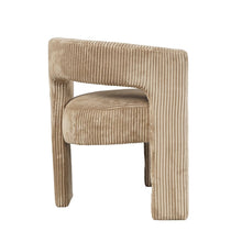 Bowen Modern Three-Leg Upholstered Accent Dining Armchair with Corduroy Fabric