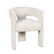 Bowen Modern Three-Leg Upholstered Accent Dining Armchair with Corduroy Fabric