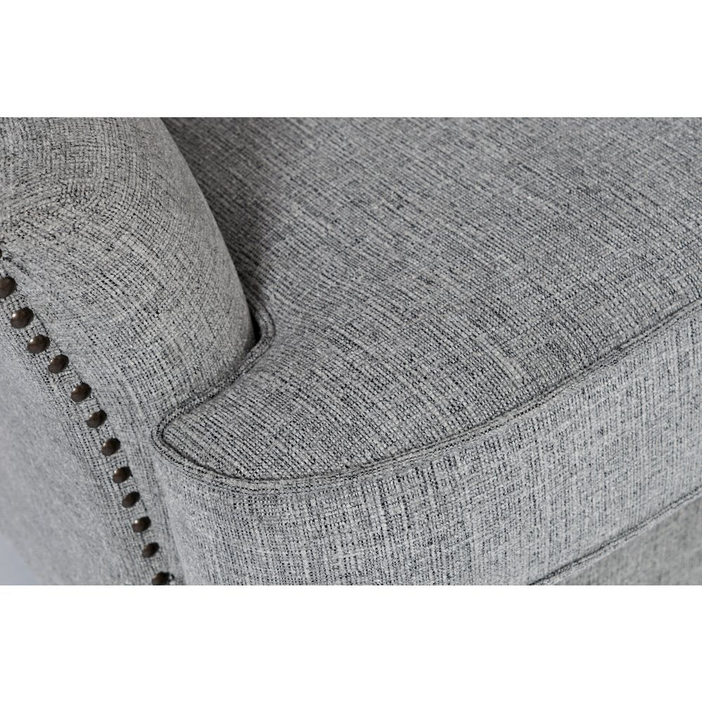 Bryson Transitional Upholstered Accent Chair with Nailhead Trim