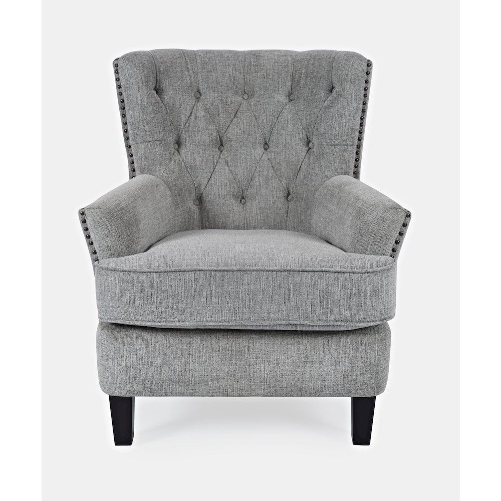 Bryson Transitional Upholstered Accent Chair with Nailhead Trim