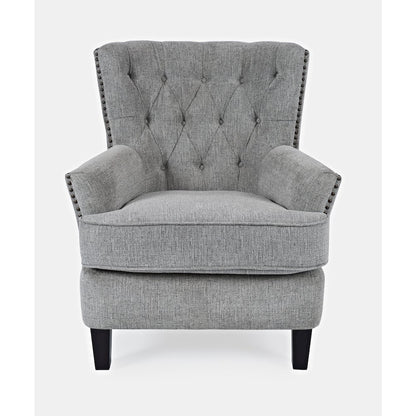 Bryson Transitional Upholstered Accent Chair with Nailhead Trim