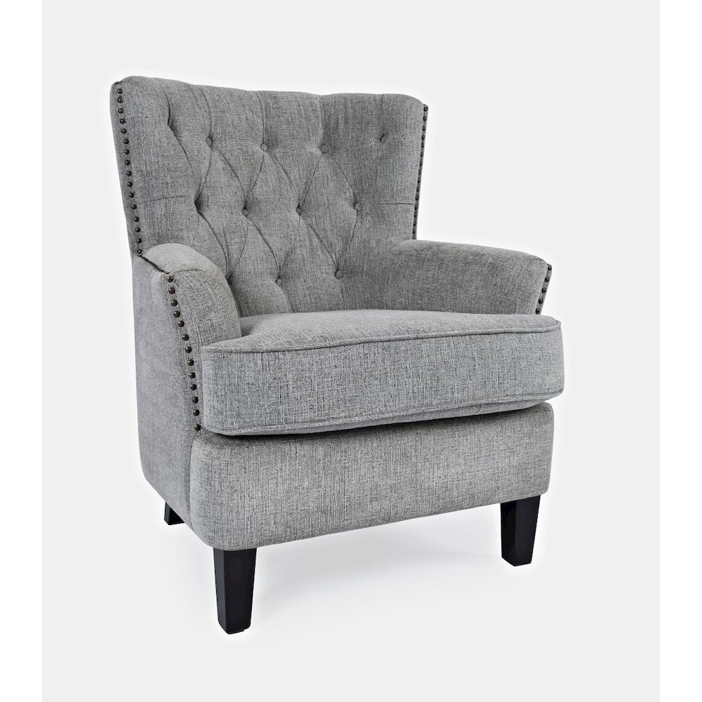 Bryson Transitional Upholstered Accent Chair with Nailhead Trim