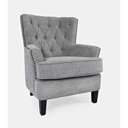 Bryson Transitional Upholstered Accent Chair with Nailhead Trim