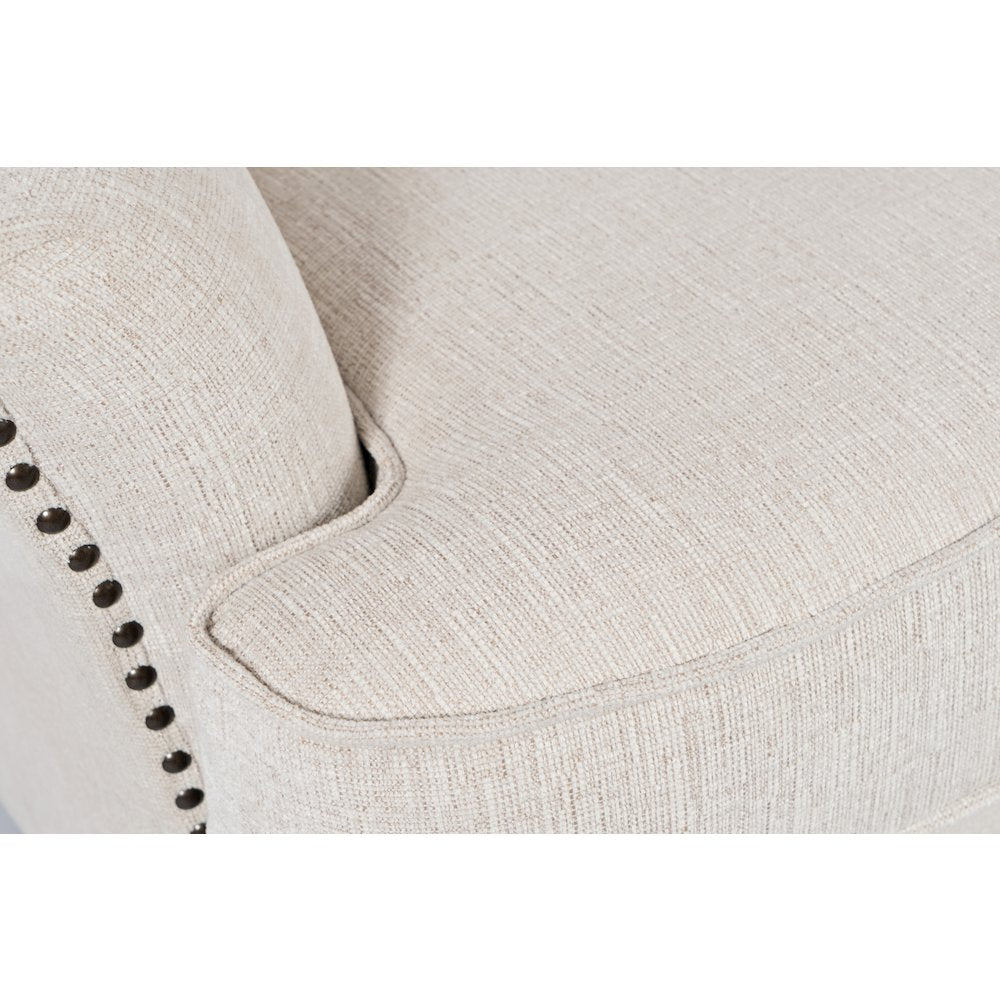 Bryson Transitional Upholstered Accent Chair with Nailhead Trim