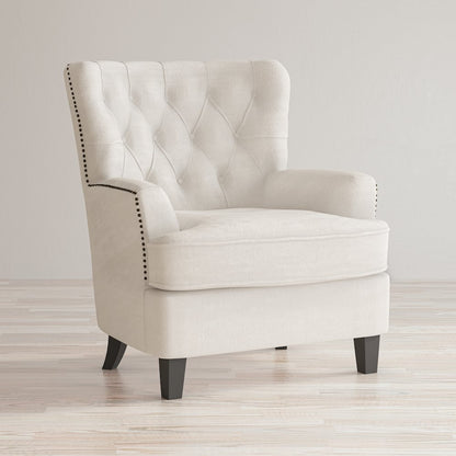 Bryson Transitional Upholstered Accent Chair with Nailhead Trim