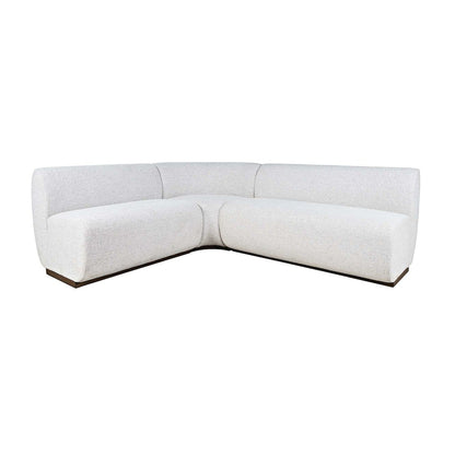 Milano Performance Fabric Banquette Sectional, 5 Seats and Corner Wedge