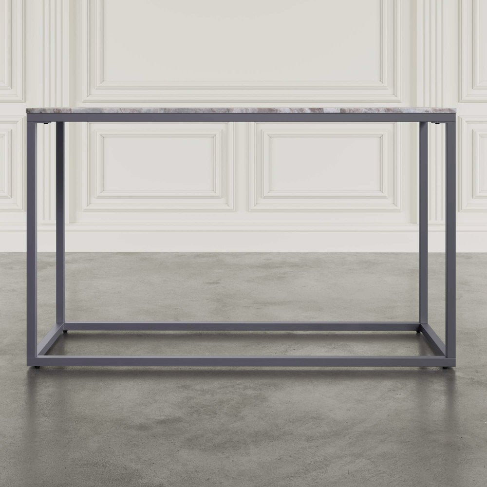 Wynn 50" Modern Luxe Solid Marble Sofa Console Table