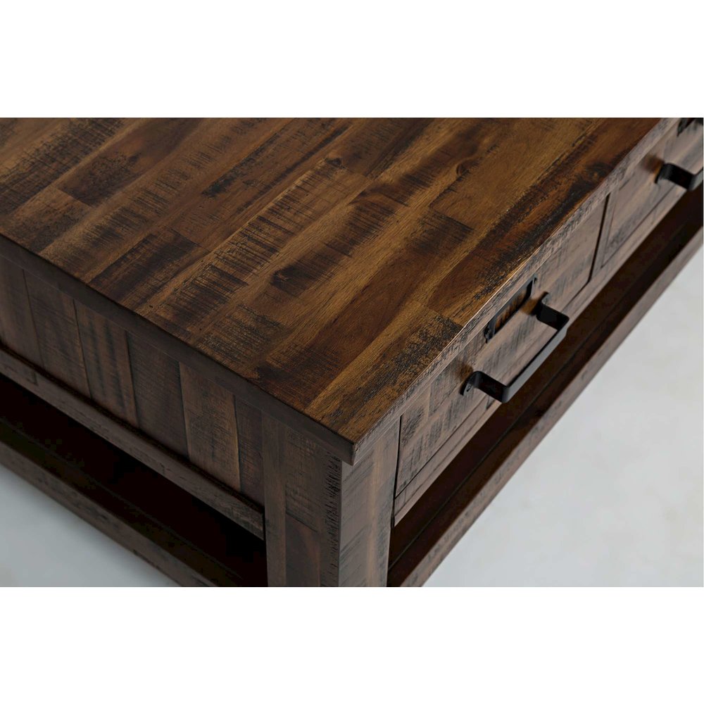 Cannon Valley Rustic Modern 3-Pc Living Room Coffee/End/Side Table Set