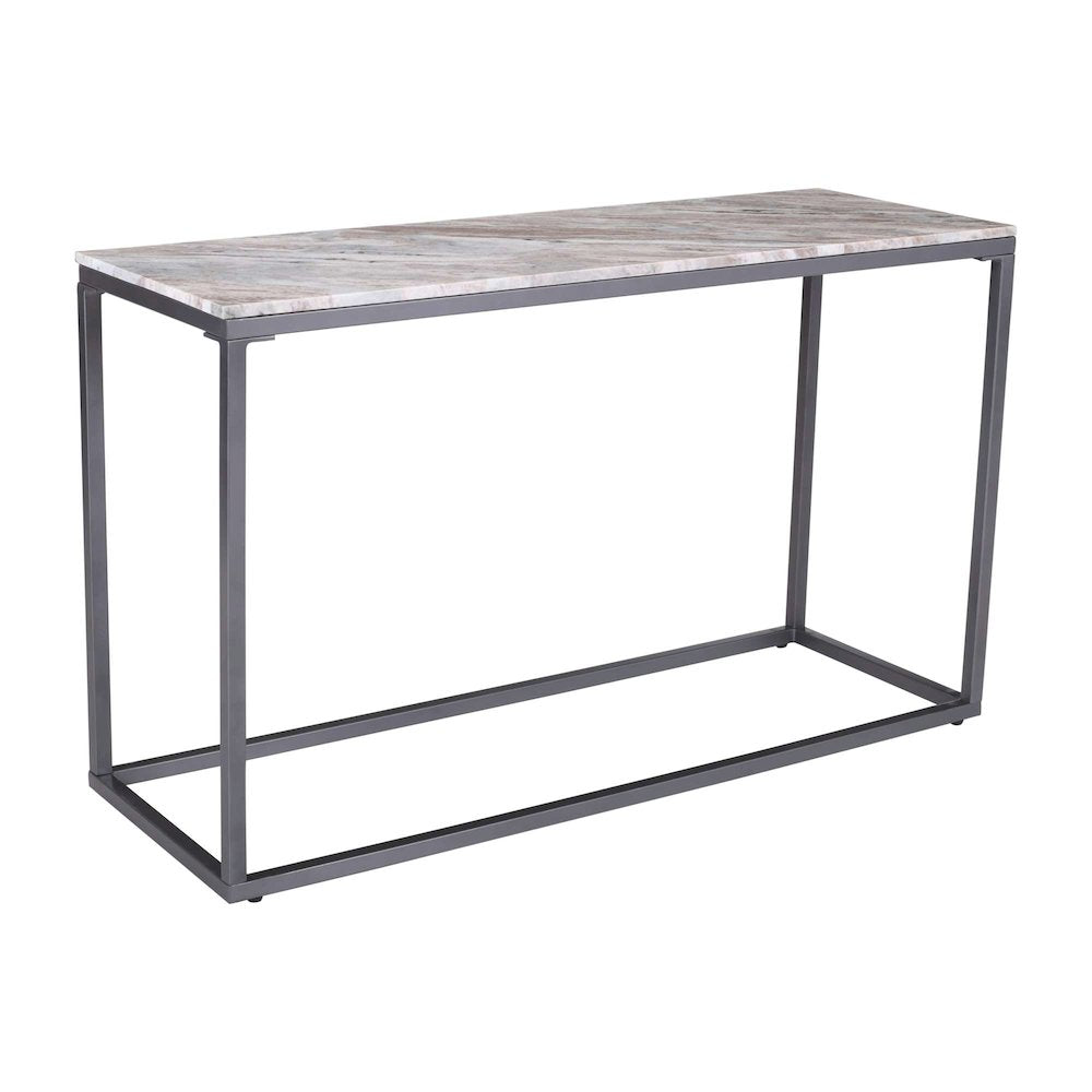 Wynn 50" Modern Luxe Solid Marble Sofa Console Table
