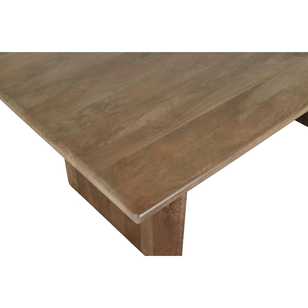 Burke 54" Rustic Modern Solid Wood Dining Bench