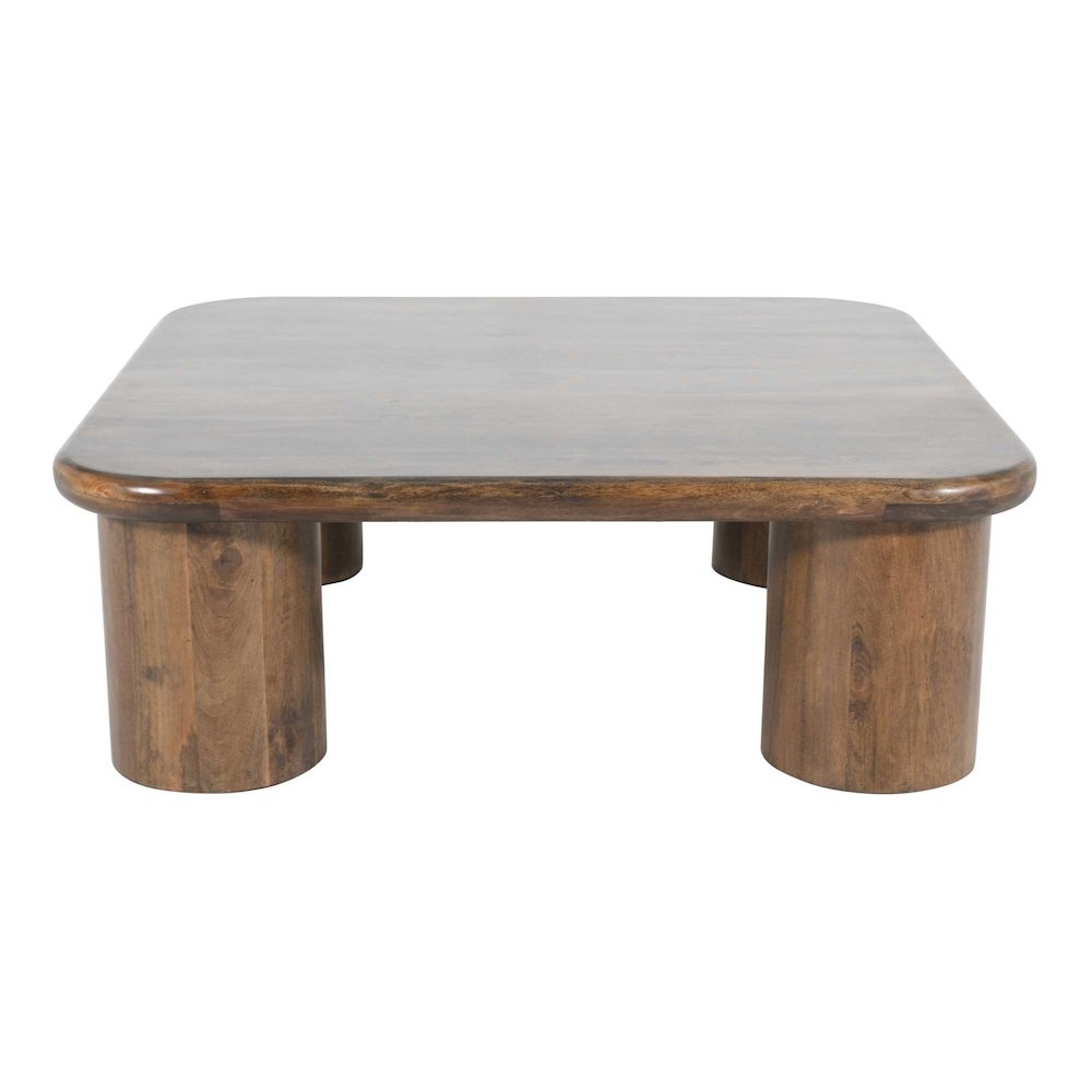 Mandara Global Modern 44" Square Solid Wood Coffee Table