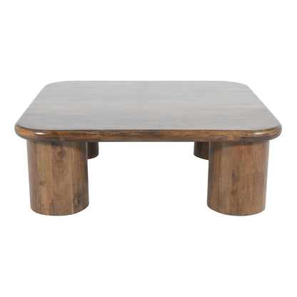 Mandara Global Modern 44" Square Solid Wood Coffee Table