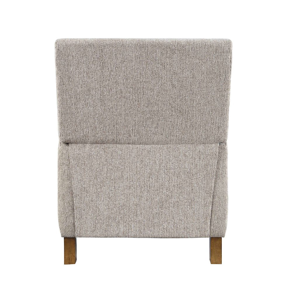 York Push Back Upholstered Recliner Accent Chair with Nailhead Trim