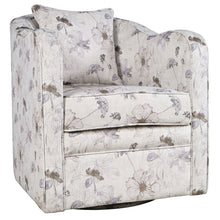 Daisy Bloom Classic Traditional Swivel Accent Armchair with Pillow