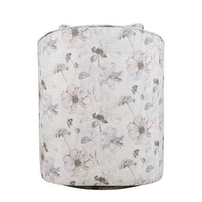 Daisy Bloom Classic Traditional Swivel Accent Armchair with Pillow