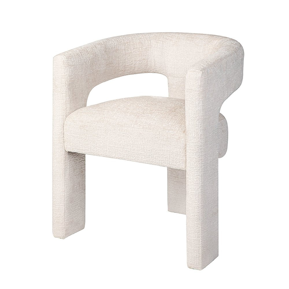 Elegant Brown Jacquard Upholstered Armchair with Plywood Base and Upholstery