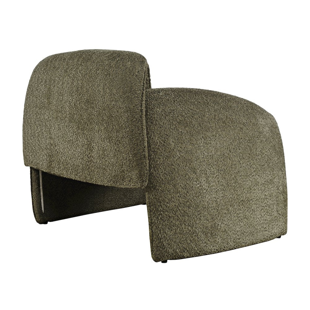 Dolce Mid-Century Modern Bent Angle Upholstered Accent Chair