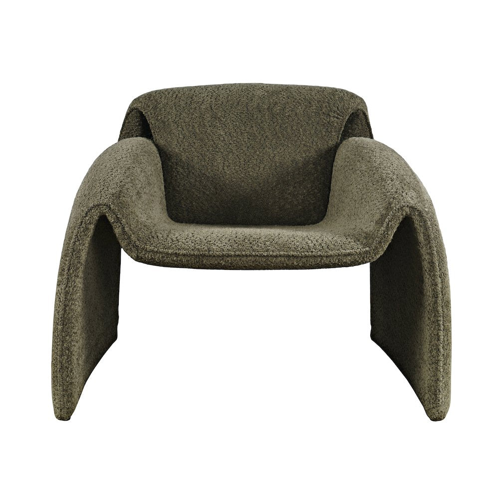 Dolce Mid-Century Modern Bent Angle Upholstered Accent Chair