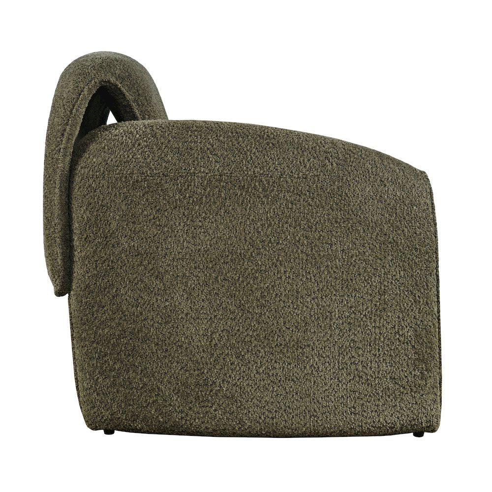 Dolce Mid-Century Modern Bent Angle Upholstered Accent Chair