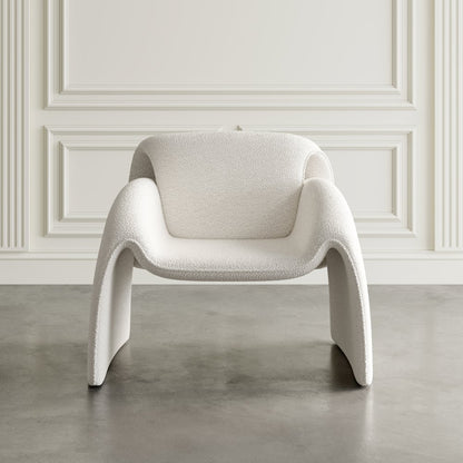 Dolce Mid-Century Modern Bent Angle Upholstered Accent Chair