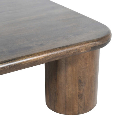 Mandara Global Modern 44" Square Solid Wood Coffee Table