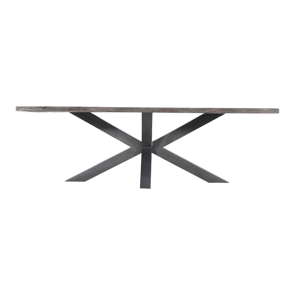 Nordic Ridge 94" Modern Rustic Solid Wood Live Edge Dining Table