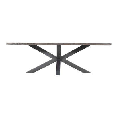 Nordic Ridge 94" Modern Rustic Solid Wood Live Edge Dining Table