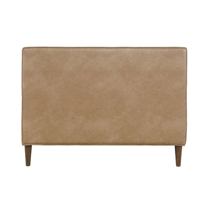 Ruston Modern Banquette Faux Leather Sectional Two Seat Bench
