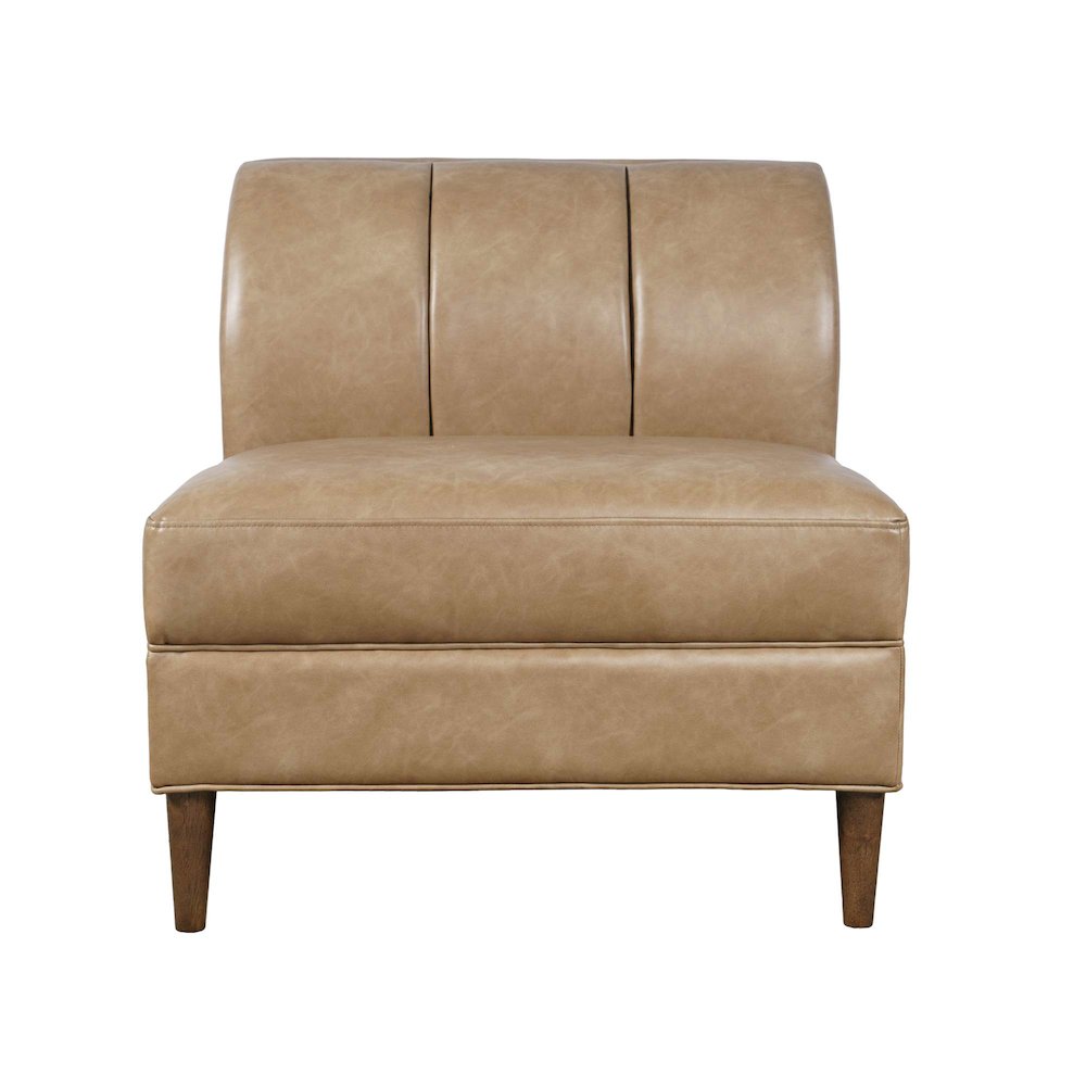 Ruston Modern Banquette Faux Leather Sectional One Seat Bench