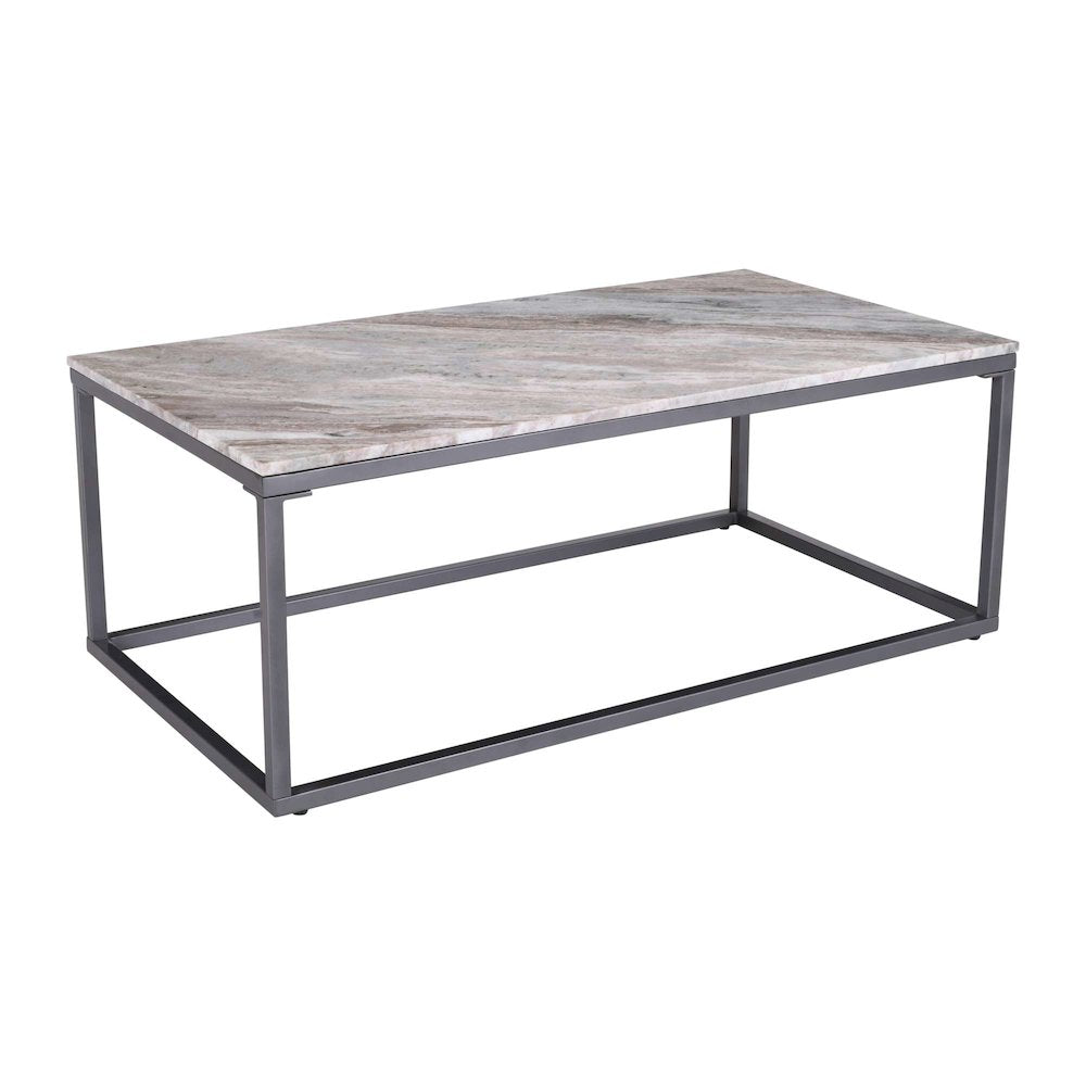 Wynn 48" Modern Luxe Solid Marble Coffee Table