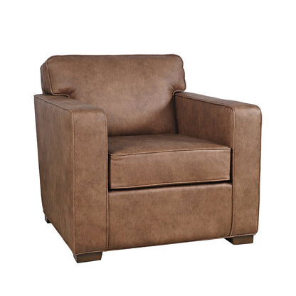 Eastwood Faux Leather Lodge Accent Lounge Chair