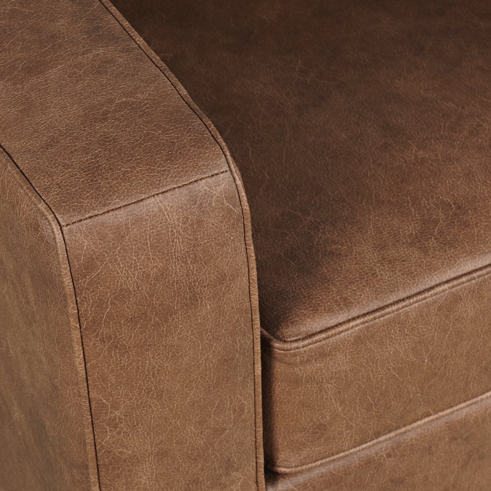 Eastwood Faux Leather Lodge Accent Lounge Chair