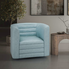 GT Channel Tufted Modern Barrel Accent Swivel Chair