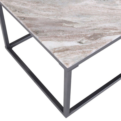 Wynn Modern Luxe 3-Pc Solid Marble Coffee and Matching End Tables Set