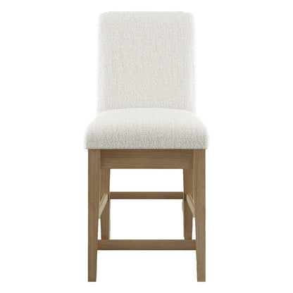 Sequoia Modern Rustic Solid Wood Upholstered Parsons Counter Stool (Set of 2)