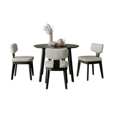 Percy 42" Contemporary 5-Pc Drop-Leaf Dining Set, Upholstered Chairs