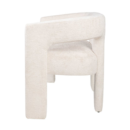 Elegant Brown Upholstered Sculpture Bench with Jacquard Fabric and Plywood Frame